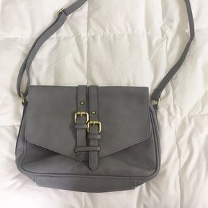 Merona Grey Crossbody Purse